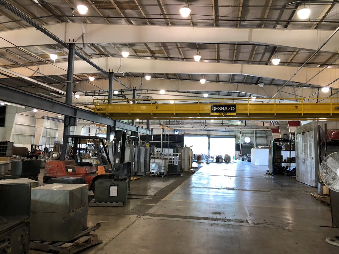 Deshazo 75 Ft - 20-ton Double Girder Bridge Crane, Machine ID: 8203